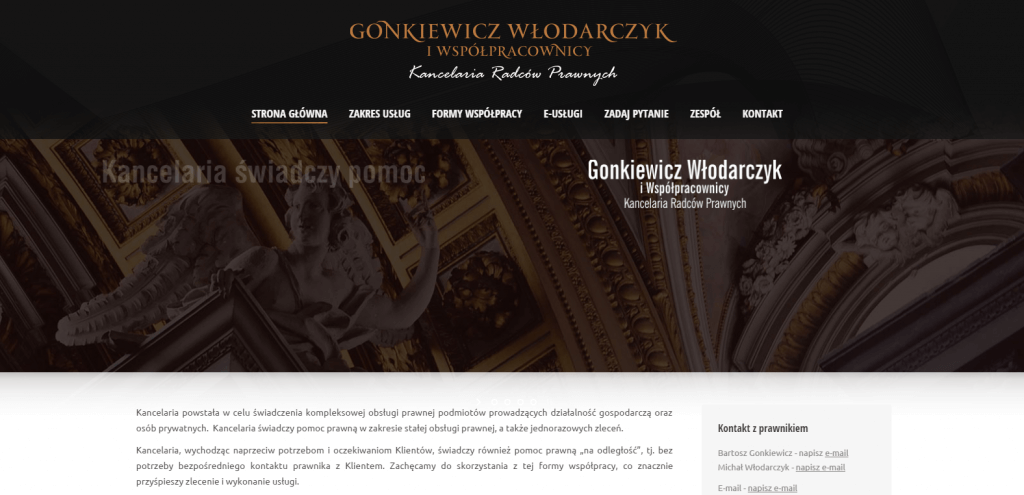 Realizacja strony www - radca prawny olsztyn