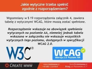 Prezentacja WCAG 2.0